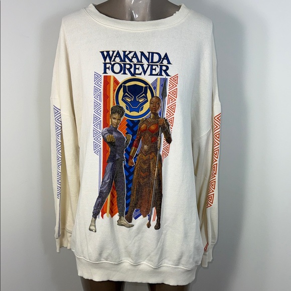 Marvel Sweaters - Wakanda Forever Marvel Graphic Sweatshirt
